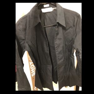 Black CK button up